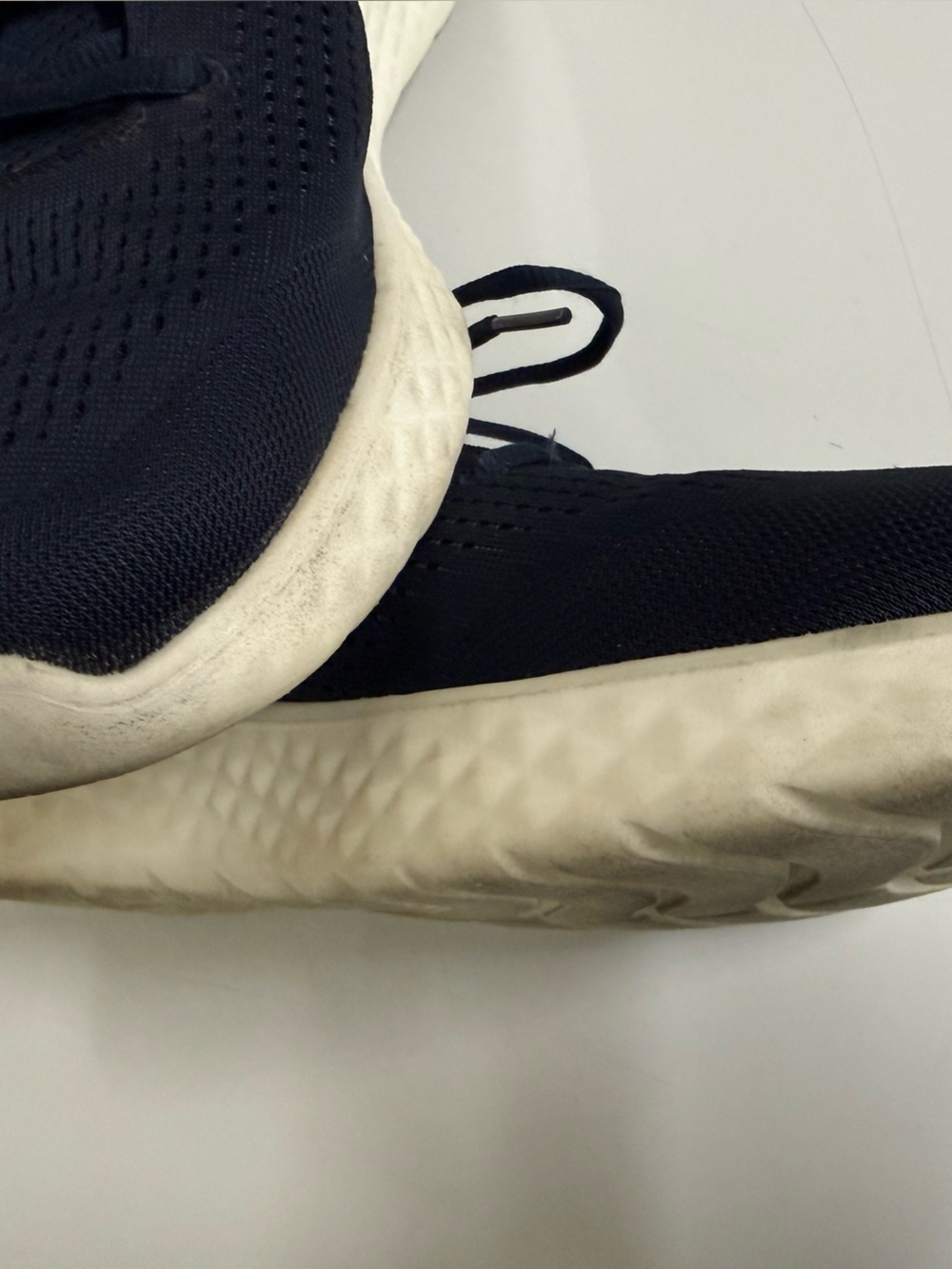 Skechers Men's Navy Knit Lite-Foam Athletic Sneakers - Picture 6 of 12
